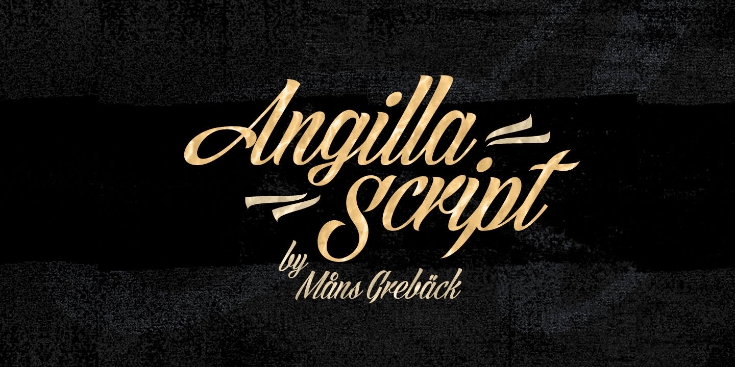 Пример шрифта Angilla Script #1